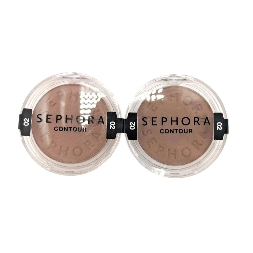 2x Sephora Powder Contour 02 Light To Medium SEALED 0.12 oz / 3.5 g Matte